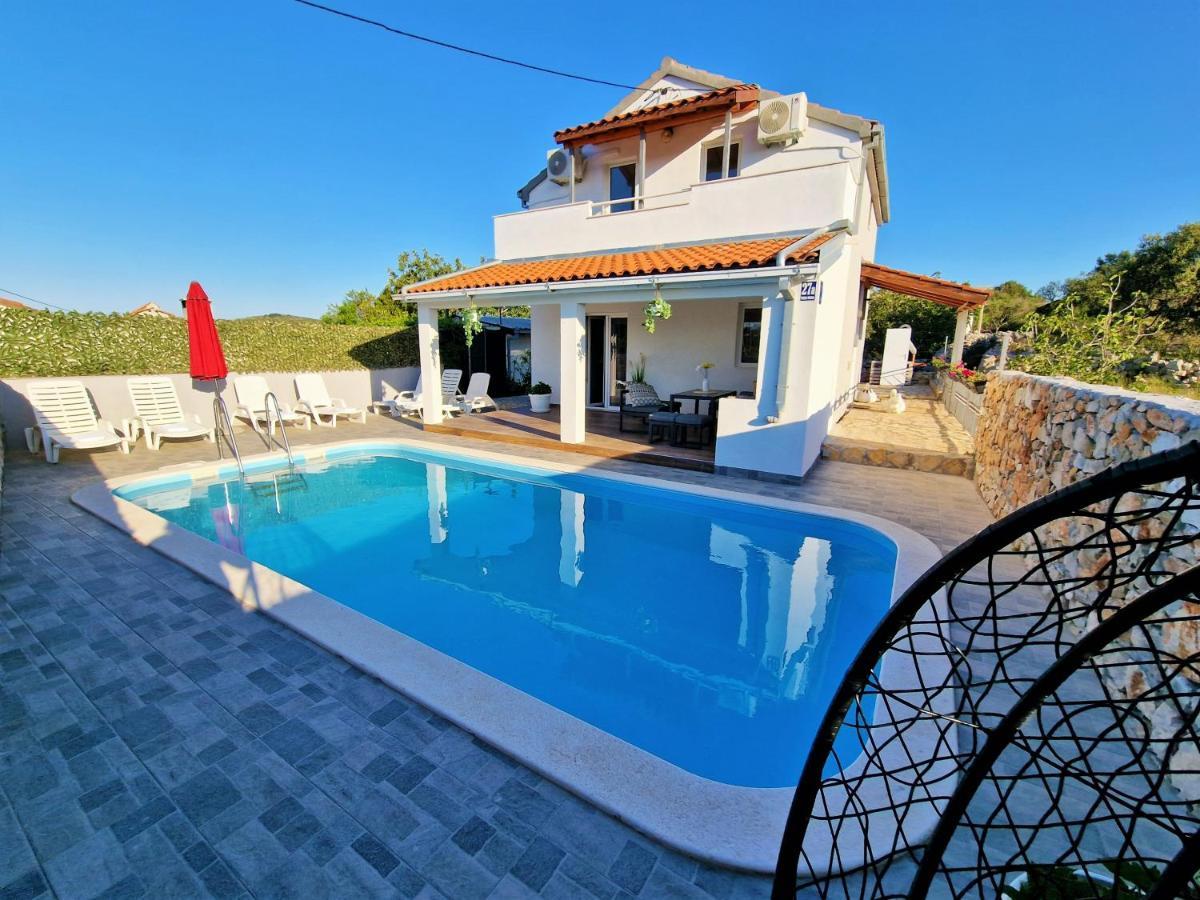 Anas Lagoon Holiday House With Pool At Azure Beach Mali Drvenik Ngoại thất bức ảnh