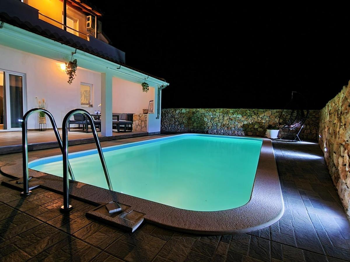 Anas Lagoon Holiday House With Pool At Azure Beach Mali Drvenik Ngoại thất bức ảnh